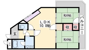 土山ヤングコーポの物件間取画像